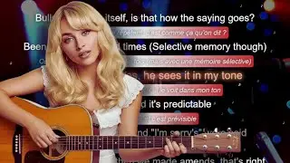 🎸 Guitar Chords | Sabrina Carpenter - We Almost Broke Up Again Last Night + French Translation 🇫🇷🎤