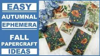 🍁🌻Autumn paper craft ideas for junk journal, card making and scrapbooking  fall ideas 2023