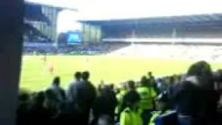 Everton v Liverpool Goodison Park 2006 LFC Fans After Kuyt Winner