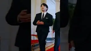 JK looking handsome at the white house 🤍💜