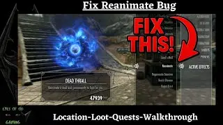 Skyrim Reanimate Glitch Fix