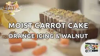 Carrot Cake That Stays Moist | Orange Frosting & Walnut Crunch