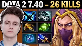 Invoker Unstoppable MID with 26 Kills and Shivas - Dota 7.41