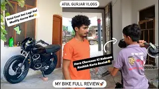 Splendor modified full review COST PRICES🔥 || This is how much it cost to modify 🤔 || Atul Gurjar...
