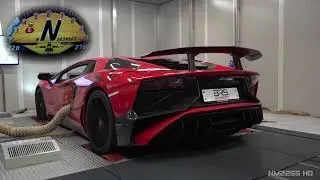 Lambo Aventador SV con scarico Capristo test su banco prova    VOLUME WARNING  ⚠️ video by NM2255