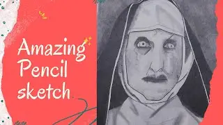 How to draw nun drawing | Nun drawing step by step | horror pencil drawing