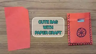 How to make back with paper!! Bag making tutorial for kids