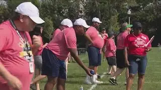 Hundreds turn out for the first-ever Golden Games hosted by Special Olympics Chicago