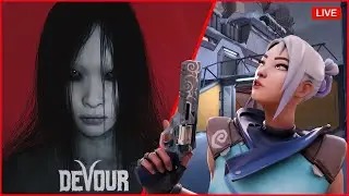 🔴 Devour INN MAP then VALORANT | Horror game & then SCARY game !discord