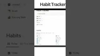 Simplest Habit Tracker in Notion #notion