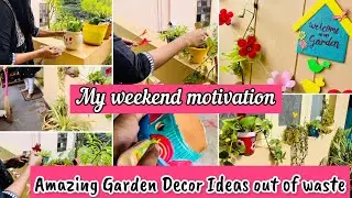 Balcony Decoration Ideas out of waste|DIY Balcony Makeover ideas 2023