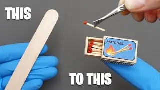 Popsicle Stick Match Box build - Well This Got Dark Fast