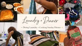 New Home Update | Laundry + What I Made For Sunday Dinner !