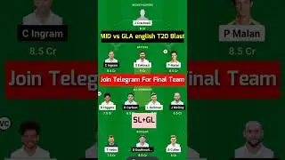 MID vs GLA Dream11 Prediction #shorts #ytshorts