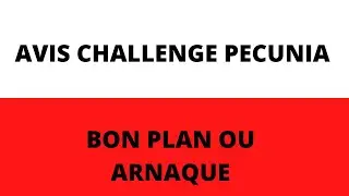 Avis Challenge Pecunia 30 jours pour apprendre L'Affiliation Bon Plan ou Arnaque,