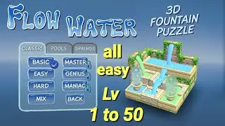 let's play flow water :- all easy level (1 to 50)