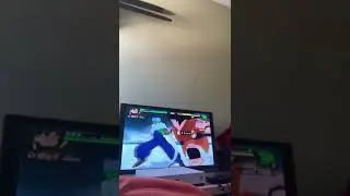 Me playing Budokai Tenkaichi 3 on a hot ass day with my Friend ￼