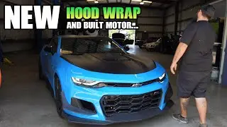 YOU GUYS WON'T BELIEVE HOW GOOD MY CAMARO'S HOOD WRAP LOOKS + DROPPING HER OFF AT HADES MOTORSPORTS!