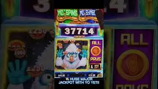 💸 HUGE MAJOR JACKPOT WITH YO YETI! #slots #slotmachine #jackpot #vegas #phoenix #bigjackpot