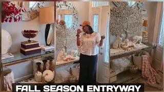 NEW* FALL DECORATE WITH ME// ENTRYWAY DECORATING IDEAS 2025. COZY AUTUMN 🍂 