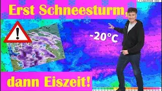 Schneewalze am Freitag: Bis zu 40 cm Neuschnee! Lebensgefahr: Starker Schneefall ,Schneeverwehungen!