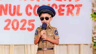 Little Police👮Officer&rsquo;s Cute Speech | Little wonder preschool |Preschool Annual Concert-2025