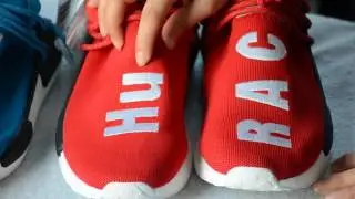 Pharrell X Adidas NMD Human Race in Red and Blue Colorway