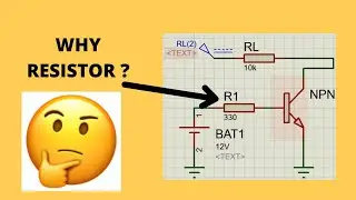 why resistor at the base of the transistor ?