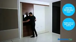 How to fit Sliding Wardrobe Doors - Install track & doors - Space Pro (formerly Stanley)