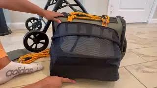 PAWZIDEA Double Pet Stroller with 2 Detachable Carriers &ndash; 3-in-1 Portable Dog Stroller & Car Seat