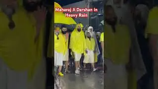 Maharaj Ji Darshan In Heavy Rain #vrindavan #premanandjimaharaj