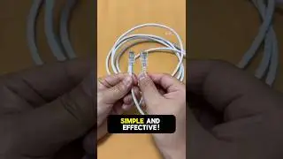 Как подключить разъем RJ45 к кабелю Ethernet #кабель #техник #электрик