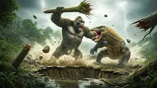 Gyant King Kong vs Giant Komodo: The Ultimate City Destruction Battle!