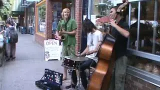 Jazz Trio on Baker St , Nelson BC,  Summer 2012