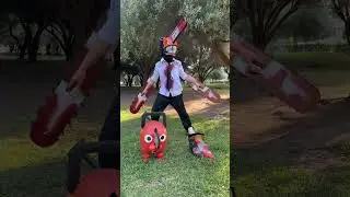 Denji Chainsaw man katanaman cosplay #ytshorts #chainsawman #anime #parati #pochita #animation #reze