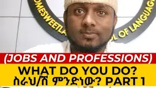 ስራህ/ሽ ምንድነው? What do you do?  jobs and professions (የስራ/ሙያ መጠሪያዎች ) Part one