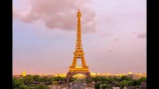 4K The Eiffel Tower, The perfect music for the soul and relaxation