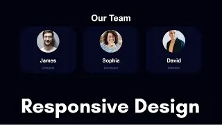 How To Make Our Team Page In HTML & CSS | Our Team Website Page