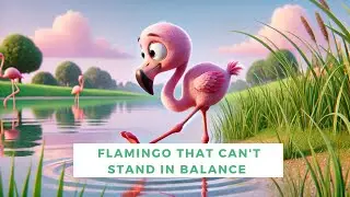 flamingo that can't stand in balance - Children's Story