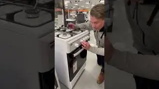 Gasskomfyr som tenner, men slukker n&aring;r du slipper knappen