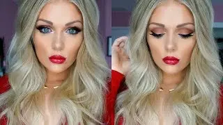 Warm Smokey Eye & Red Lips Makeup Tutorial
