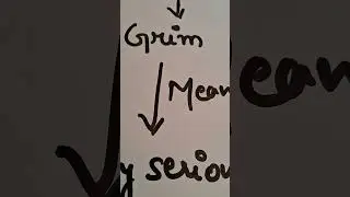 3G #grim #garrulous #gaudy #meaning #serious #depressing #synonyms #harsh #bleak #stern #badnews