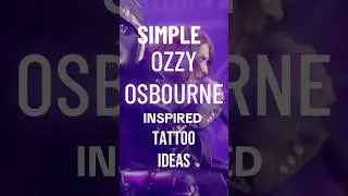 Simple OZZY OSBOURNE Inspired Tattoo Ideas | TikTok Shorts #ozzyosbourne  #art #tattooideas #fyp