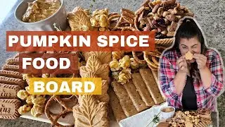 How to make a Fall Food Board | Fall Party Food | Pumpkin Pie Dip Recipe & Fall trail mix recipes