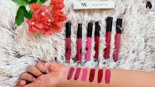 NY BAE LIQUID LIPSTICK SWATCHES AND REVIEW/Ny bae Affordable lipsticks#purpllehaul@Purplle