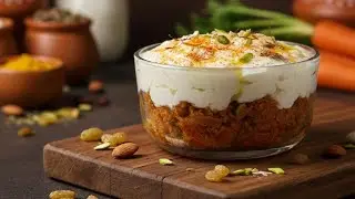 Hyderabadi Shahi Gajar Halwa with Rabadi Recipe | Layered Carrot Halwa | Rupi's Kitchen