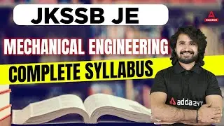 JKSSB JE Mechanical Syllabus 2022 | Complete Information