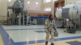 COSMONAUT TRAINING IN STAR CITY, SOKOL SPACE SUIT, 2018