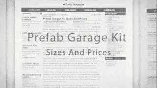 Prefab Garages