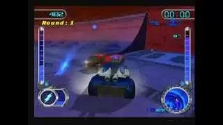 Hot Wheels Velocity X Maximum Justice (PS2) - Combustion Caldera Battle (2)